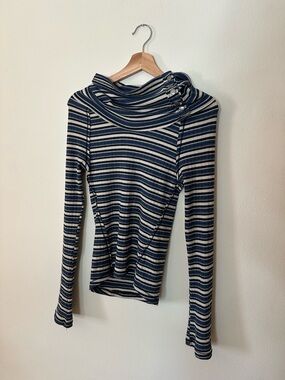 Free People striped turtleneck